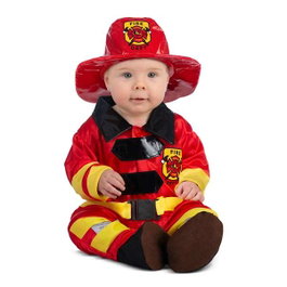 My Other Me Disfraz Bebé Bombero Rojo Talla 12-24 M